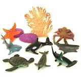 Ocean Life 13 Piece Playset ~ Bucket of Sea Creatures