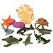 Ocean Life 13 Piece Playset ~ Bucket of Sea Creatures