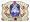 18KT Iolite, Pink Sapphire & Diamond Cigar Band - 5