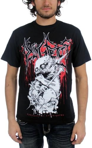 Dying Fetus - Mens Parasites T-Shirt in Black, Size: XX-Large, Color: Black
