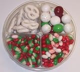 Scott's Cakes 4-Pack Christmas Mix Jelly Beans, Reindeer Corn, Christmas Malt Balls, & White Pretzels