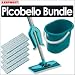 Leifheit Picobello Plus Mop Bundle With 5 Micro Duo Replacement Pads & Picobello Bucket