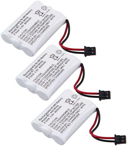 3 Pack Home Cordless Rechargeable Phone Battery for Uniden BT446 ER-P512 800mAh Compatible for UIP18688 Wham BBTY0457001 BBTY0458001 BT446 BP446 DCT-646 DCT-646-2 DCT-6462 DCT-648-2 DCT-6482 DCT-746M DCT-746 DCT-746-2 DCT-7462 DCT-748 DCT-748-2 DCT-7482 DCT-6465 DCT-6465-2 DCT-64652 DCT-6485 DCT-7488 DCT-7488-2 DCT-74882 DCX-700 DCX-650 DCX-770 DXC-700 ELT-560 Base ELBT-585 Base ELBT-595 Base EXT-1460 EXT-1465 NCP-1154 TCX-800 TCX-860 TCX-905