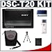 Sony CyberShot DSC-T20 8.0 Megapixel Digital Camera (Black) with 3x Optical Zoom + High Speed USB 2.0 Memory Stick (MS) Card Reader + Digital Camera Case