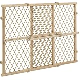 Evenflo Position and Lock Wood Gate, Tan