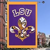 Louisiana State University Fleur-de-Tigre Regular Sized Applique Flag