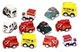Assorted pull back cars - 12pcs