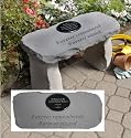 15" Memorial Personalized Cast Stone Garden Bench