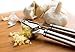 Garlic Press Premium Stainless Steel, Crushing Tool for Ginger and Nuts with Large Flip Basket, Dishwasher Safe and Rust Proof Mincer By Chef's Star