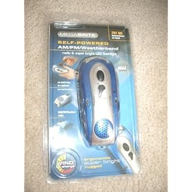 Megabrite Self-Powered AM FM WeatherBand Radio and Flashlight by Megabrite