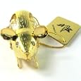 24k GOLD PLATED SWAROVSKI CRYSTAL SMALL MOUSE SUN CATCHER ORNAMENT FIGURINE