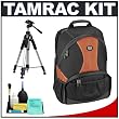 Tamrac 3380 Aero 80 Photo/Laptop Digital SLR Camera Backpack (Rust) + Tripod + Accessory Kit for Canon Rebel T3, T3i, T1i, T2i, EOS 60D, 5D, 7D, Nikon D3000, D3100, D5000, D5100, D7000, D300s, Olympus Evolt E-5, E-30, E-620 & Sony Alpha A560, A580, A33, A35, A55