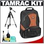 Tamrac 3380 Aero 80 Photo/Laptop Digital SLR Camera Backpack (Rust) + Tripod + Accessory Kit for Canon Rebel T3, T3i, T1i, T2i, EOS 60D, 5D, 7D, Nikon D3000, D3100, D5000, D5100, D7000, D300s, Olympus Evolt E-5, E-30, E-620 & Sony Alpha A560, A580, A33, A35, A55