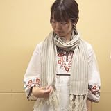 細め<strong>フリンジ</strong> リブ編みロングあったかマフラー[CODE:0063092]