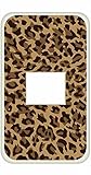 コンセント スイッチ プレート 小ヒョウ柄-A アニマル ヒョウ柄 豹柄 カスタム カバー 交換用 1穴用 1口