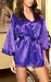 Dreamgirl Women's Shalimar Charmeuse Babydoll with Robe Set