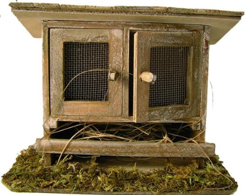 Accessori per presepe, Hutch, 2 porte, altezza 7 centimetri