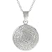 Sterling Silver Aztec Sun Stone Necklace .925 Stamp Hypoallergenic Sturdy and Nickel Free