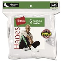 Hanes Men's 6-Pack Full Cushion Ankle Socks