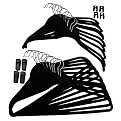 Joy Mangano Huggable Hangers Combo Pack Black