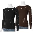 San Luis Grommet Fine Guage Knit Sweater