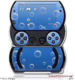 PSPgo Skin and Screen Protector Kit - Bubbles Blue fits Sony PSP go