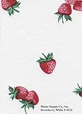Strawberry White Series F0232 Vinyl Tablecloth 54
