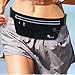 iPhone Running Belt Fanny Pack Sports Waist Pack flipbelt Fitbelt Fitness Exercise Gym Training Workout Samsung Slim (Black)