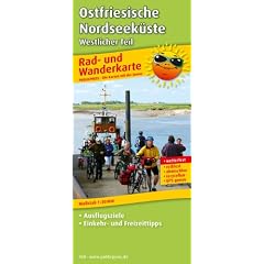 Rad- und Wanderkarte Ostfriesische Nordseek�ste, westlicher Teil: Mit Ausflugszielen, Einkehr- & Freizeittipps, wetterfest, reissfest, abwischbar, GPS-genau. 1:50000