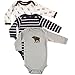 Hudson Baby Unisex Baby Cotton Long-sleeve Bodysuits, Blue Moose, 9-12 Months US