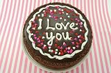 8 inch I Love You Cheesecake - Raspberry Swirl