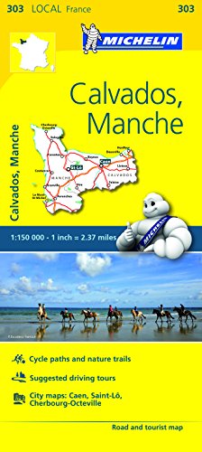 Michelin FRANCE Calvados, Manche Map 303 (Maps/Local (Michelin))