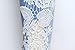 FanShou Light Blue Womens Denim Crochet Lace Skinny Legs Stretch Pencil Jeans
