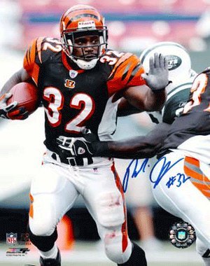 Rudi Johnson signed Cincinnati Bengals 8x10 Photo