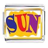 Summertime Sun Italian Charms Bracelet Link