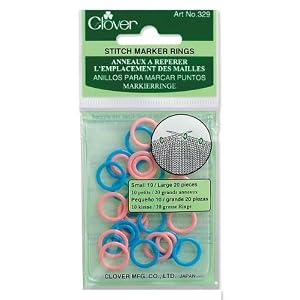Clover-Stitch-Marker-Rings