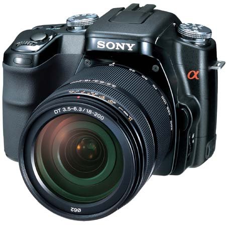 Sony Alpha A100H 10.2MP Digital SLR Camera Kit with 18-200mm f3.5-6.3 Lens