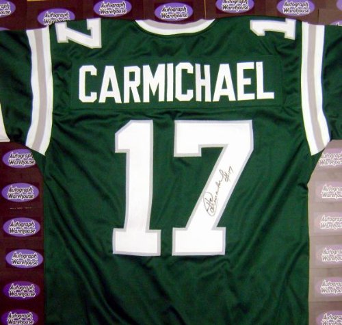 Harold Carmichael Autographed Football - Jersey ) - Autographed Footballs