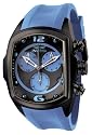 Invicta 6730 Men's Lupah Chronograph Black and Light Blue Dial Light Blue Rubber Watch