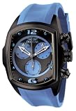 Invicta 6730 Men's Lupah Chronograph Black and Light Blue Dial Light Blue Rubber Watch