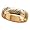 Personalized 5mm. Gold-Over-Sterling Silver Band with Name Outside- 10
