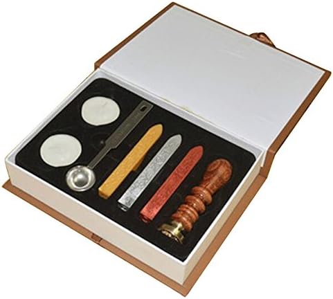 SAMFUN Stamp Seal Sealing Wax Vintage Classic Old-Fashioned Antique Alphabet Initial Letter Set Brass Color Creative Romantic Stamp Maker-Letter "A to Z" Retro wax seal Set (E)