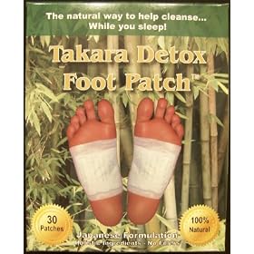 Takara Detox Foot Patch (30 pads/15 days supply) 100% Natural - Japanese Form - Holistic Ingredients - 15 days recommended for treatment