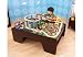Kidkraft Wooden Espresso Train Table with Spiral Quarry Train Set with Lights and Sounds