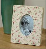 Outdoor Living : Shabby Chic - Pink Roses Photograph Frame