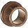 Bunting Bearings DPEF081012 1/2" Bore x 5/8" OD x 3/4" Length 7/8" Flange OD x 1/8" Flange Thickness Powdered Metal Dri Plane (C) Flange Bearings
