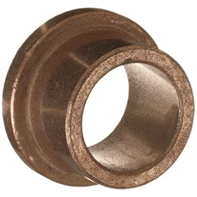 Bunting Bearings DPEF162232 1" Bore x 1 3/8" OD x 2" Length 1 5/8" Flange OD x 3/16" Flange Thickness Powdered Metal Dri Plane (C) Flange Bearings
