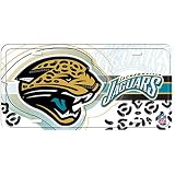 Jacksonville Jaguars Away License Plate with Crystals