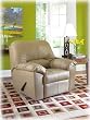 Sydney Taupe Rocker Recliner By Ashley Furniture