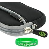 Neoprene Sleeve Case (Black) for Canon PowerShot SD940IS Digital Camera Silver